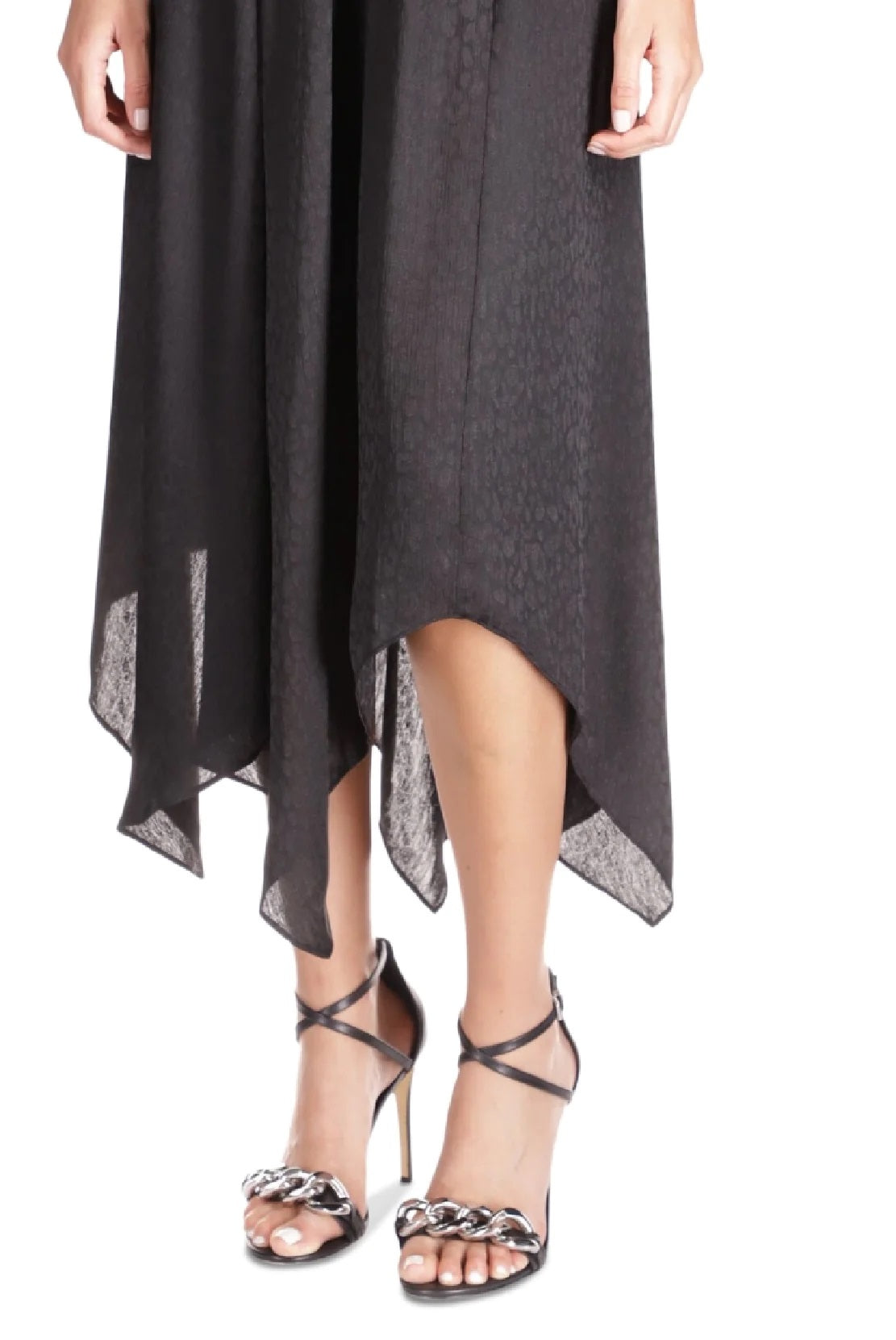 Michael Kors Women's Asymmetrical Maxi Skirt Black Size Small