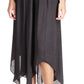 Michael Kors Women's Asymmetrical Maxi Skirt Black