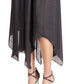 Michael Kors Women's Asymmetrical Maxi Skirt Black
