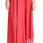 Michael Kors Women's Cheetah Print Handkerchief Hem Skirt Red Size Large