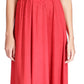 Michael Kors Women's Cheetah Print Handkerchief Hem Skirt Red Size Large