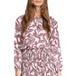 Michael Kors Women's Paisley Print Tie Neck Dress White