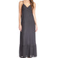 Michael Kors Women's Mini-Studded Maxi Dress Black Size X-Small