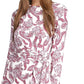 Michael Kors Women's Paisley Print T-Shirt Dress Pink Size X-Large