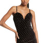 Michael Kors Women's Embellished Velvet Bustier Dress Black