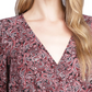Michael Kors Women's Paisley Handkerchief Hem Top Pink Size Petite X-Small