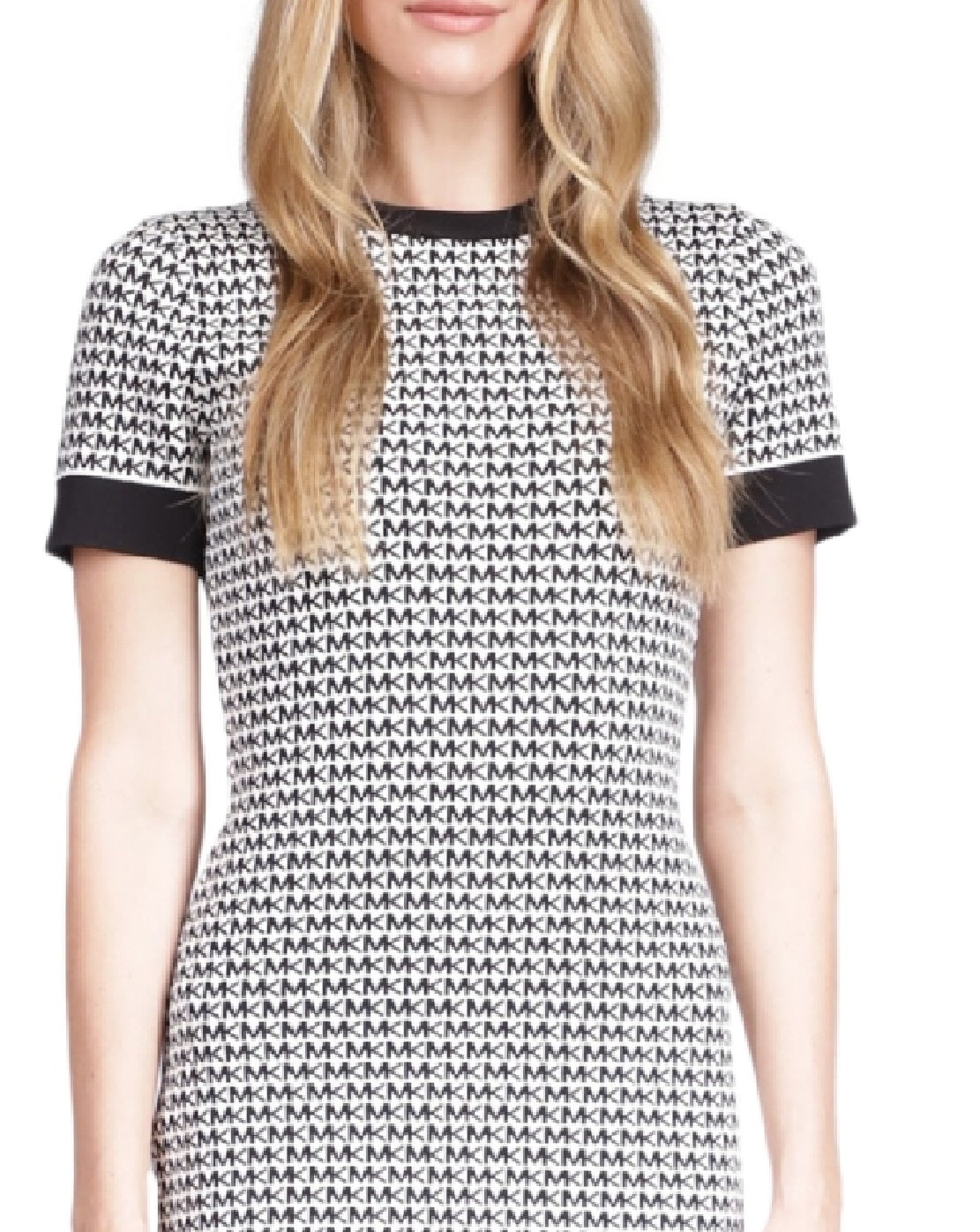Michael Kors Women's Logo Print Mini Dress White