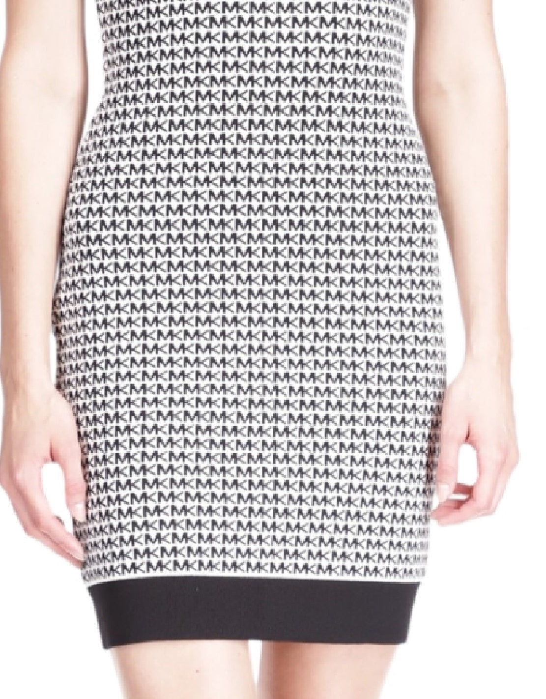 Michael Kors Women's Logo Print Mini Dress White