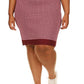 Michael Kors Women's Mk Block Mini Sweater Dress Red Size 1X