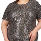 Michael Kors Women's Sequin Minidress Gray Size 2X