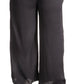 Michael Kors Women's Jacquard Animal Print Wide Leg Pants Black Size 2X