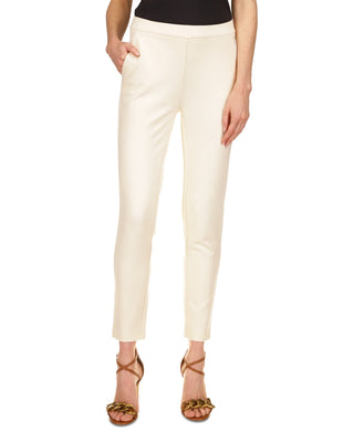Michael Kors Women's Pull On Straight Leg Pants White Size Petite Large