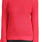 Michael Kors Women's Shaker Knit Zip Sweater Red Size Small