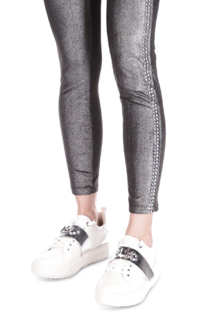 Michael Kors Women's Studded Velvet Leggings Gray