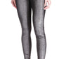 Michael Kors Women's Studded Velvet Leggings Gray Size Medium