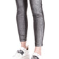 Michael Kors Women's Studded Velvet Leggings Gray Size Medium