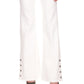 Michael Kors Women's Selma Shaneck Flare Denim Jeans White Size 14