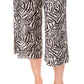 Michael Kors Women's Metallic Zebra Print Pants Brown Size X-Large