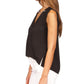 Michael Kors Women's Crepe Chain Faux Wrap Top Black Size X-Small