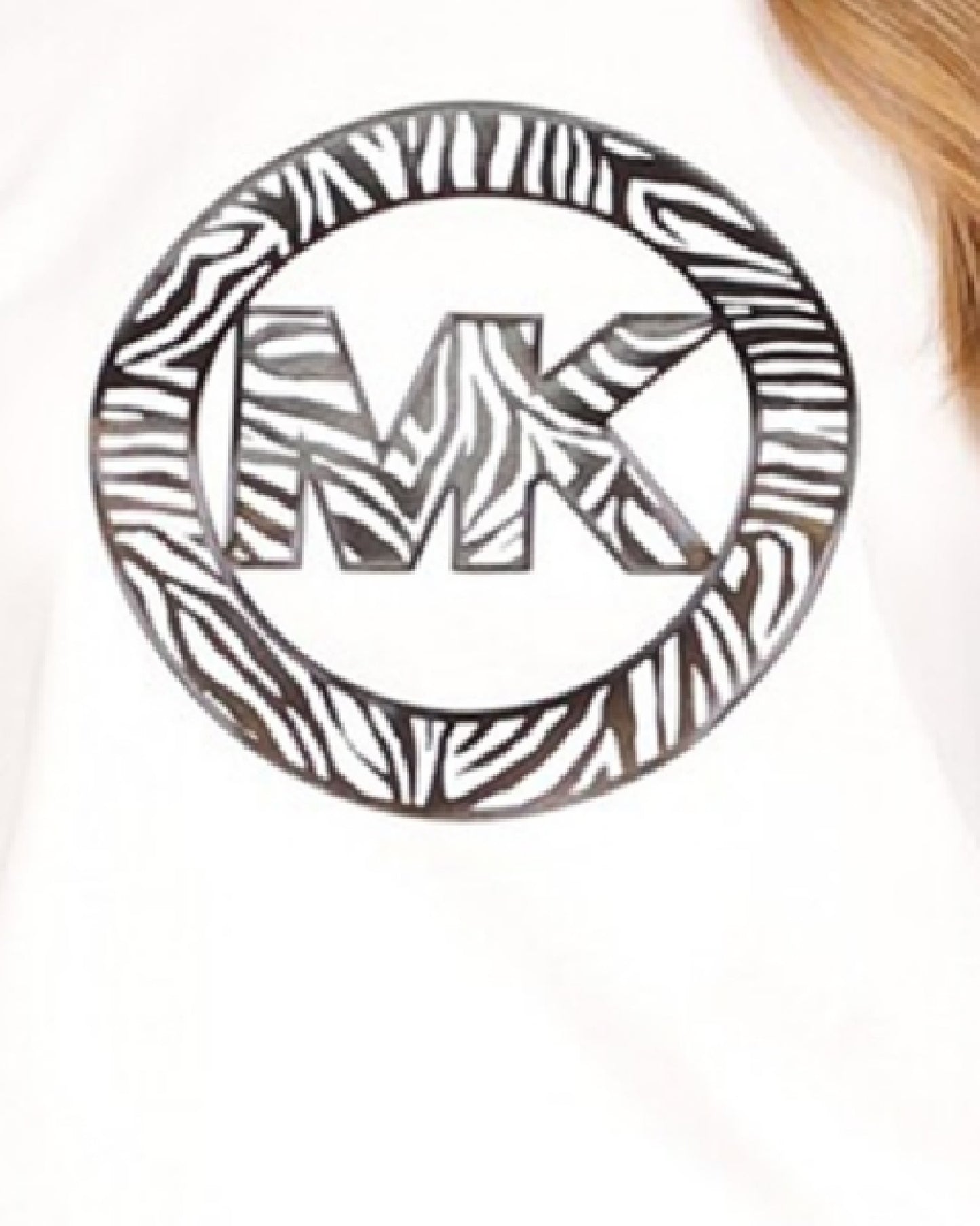 Michael Kors Women's Printed Charm-Logo T-Shirt White Size Small