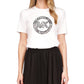 Michael Kors Women's Printed Charm Logo T-Shirt White