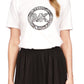 Michael Kors Women's Printed Charm Logo T-Shirt White