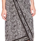 Michael Kors Women's Zebra Print Asymmetrical Midi Dress Gray Size X-Large