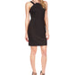 Michael Kors Women's Chain Halter Dress Black Size X-Large