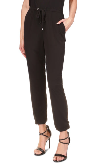 Michael Kors Women's Chain Cold Shoulder Jumpsuit Black Size X-Small