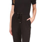 Michael Kors Women's Chain Cold Shoulder Jumpsuit Black Size X-Large
