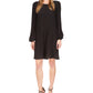Michael Kors Women's Pleated Mini Dress Black Size Large