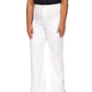 Michael Kors Women's Selma Button Hem Jeans White Size 14W