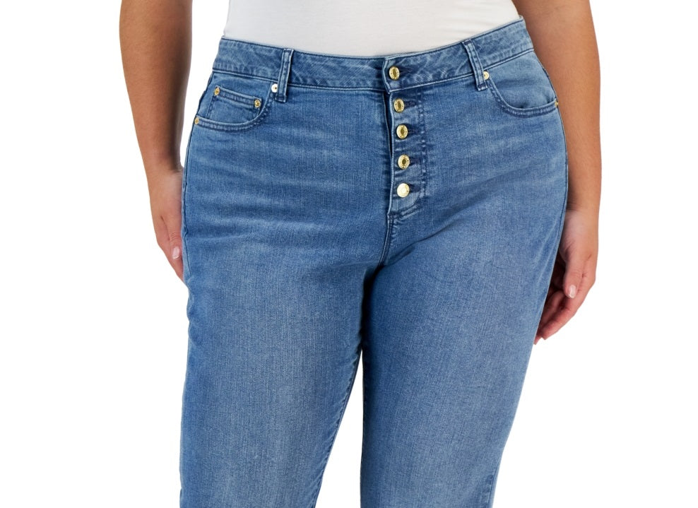 Michael Kors Women's High Rise Skinny Jeans Blue Size 20W