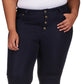 Michael Kors Women's High Rise Crop Skinny Selma Jeans Blue Size 24W