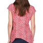 Michael Kors Women's Zebra Chain Handkerchief Hem Top Pink