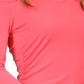 Michael Kors Women's Cold Shoulder Keyhole Top Pink