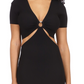 Michael Kors Women's Eco O Ring Mini Dress Black Size X-Large