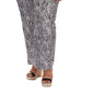 Michael Kors Women's Zebra Linen Cargo Pants Black Size 2X