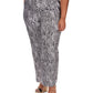 Michael Kors Women's Zebra Linen Cargo Pants Black Size 2X