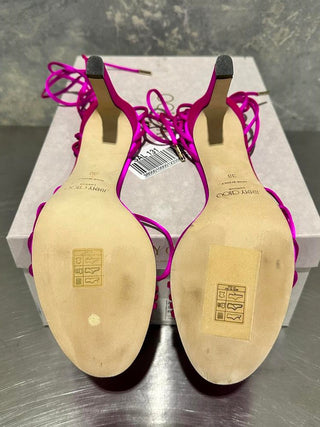 Jimmy Choo Women's Strappy High Heel Sandals Pink Size 8