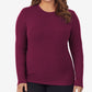 Cuddl Duds Women's Softwear with Stretch Long Sleeve Top Purple Size XX-Large