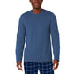 Cuddl Duds Men's Cozy Lodge 2 Pc Sweatshirt & Plaid Pajama Pants Set Blue Size X-Large