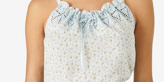 Lucky Brand Women's Floral Ruffle Cotton Skirt Blue Size X-Small