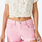 Lucky Brand Women's Short Sleeve Bubble Hem Crop Top White Size Medium