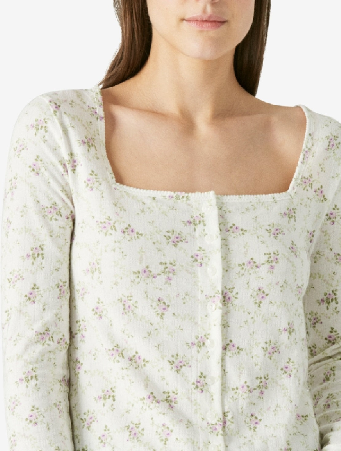 Lucky Brand Women's Pointelle Cardigan Top White Size X-Large