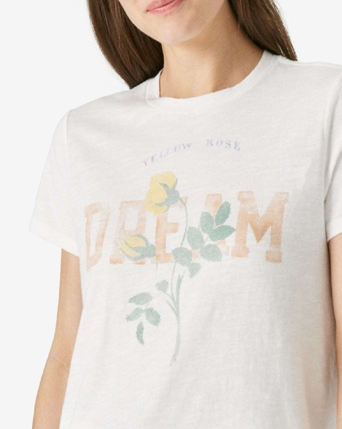 Lucky Brand Women's Dream Floral Graphic Tee White Size Small