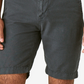 Lucky Brand Men's Laguna Flat Front Linen & Cotton Chino Shorts Blue Size 38