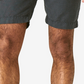 Lucky Brand Men's Laguna Flat Front Linen & Cotton Chino Shorts Blue Size 38