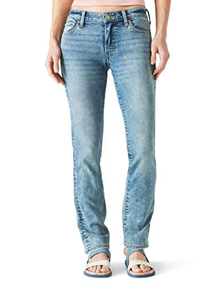 Lucky Brand Women's Mid Rise Sweet Straight Jeans Blue