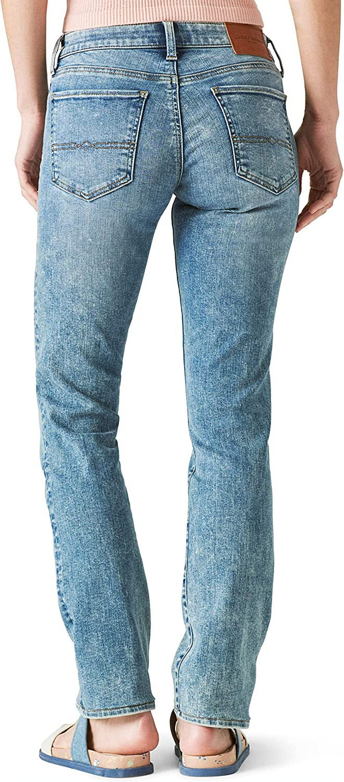 Lucky Brand Women's Mid Rise Sweet Straight Jeans Blue